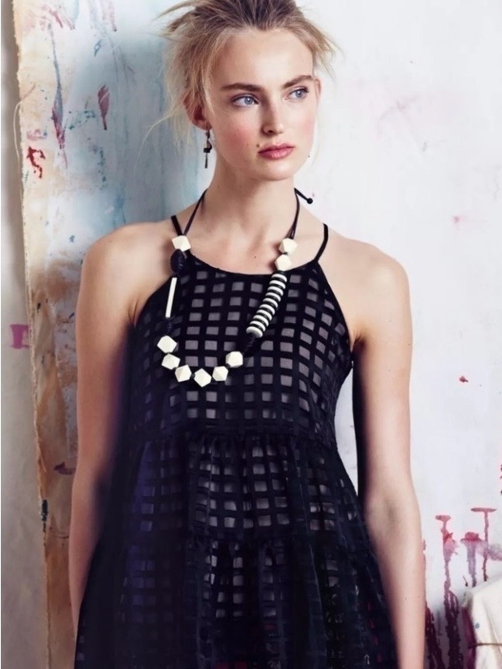 Anthropologie HD in Paris windowapane Tank Top